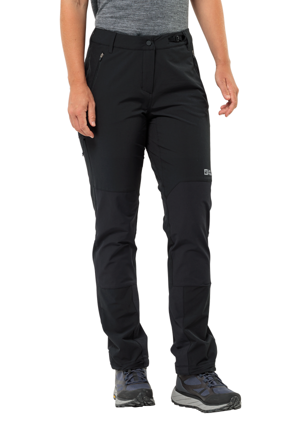 ANDUR PANTS W black 40 Women s softshell trousers JACK WOLFSKIN